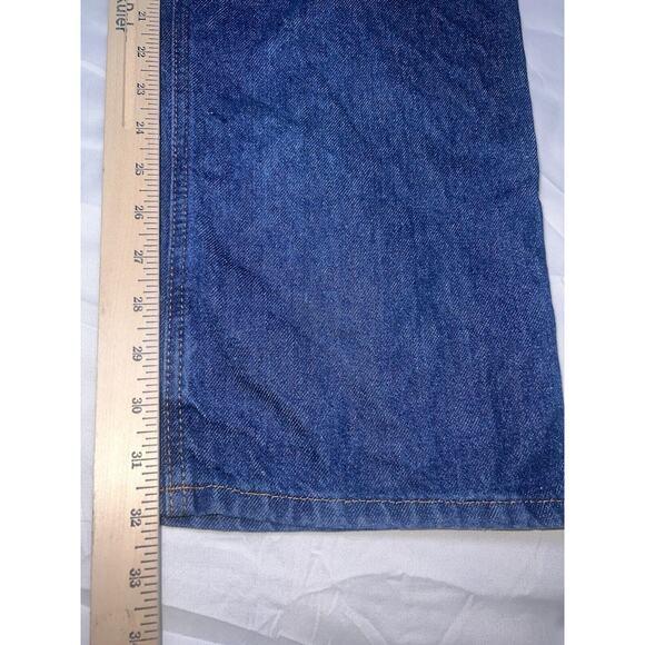 Carhartt Jeans Men’s Size 42x32 Blue Denim Relaxed Fit Work Pants Cotton 381-83 - Picture 6 of 13